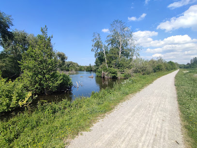 Chemin de halage/ vélo route (itinéraire cyclable de 160 km de Ham à Saint-Valery-sur-Somme)