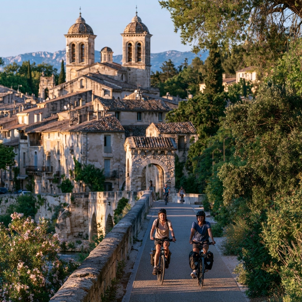 Arrivée à Avignon et boucles recommandées : patrimoine, culture et loisirs à proximité — Via rhona entre Valence et Avignon : que voir à vélo ?