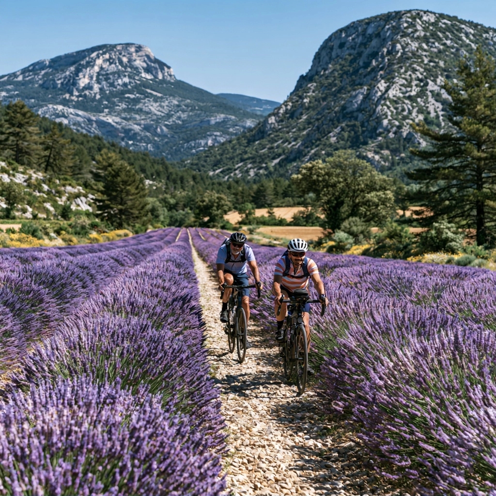 Itinéraires de vélo touristique pour les champs de lavande du Vaucluse — Le vélo touristique pour explorer les champs de lavande du vaucluse