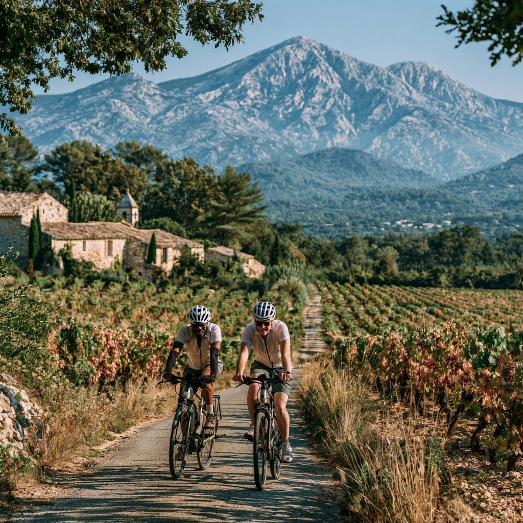 Itinéraires thématiques et expériences locales : Ventoux, Luberon, Côtes du Rhône et petites histoires — Vaucluse vélo et terroir : visiter les vignobles à deux roues