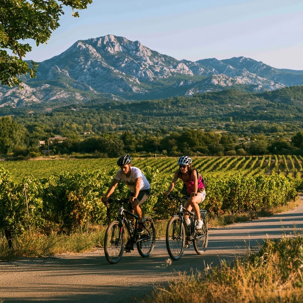 La route des vins en vélo touristique : patrimoine, paysages et échanges locaux — Circuit vélo pour découvrir châteauneuf-du-pape et ses vins d’exception