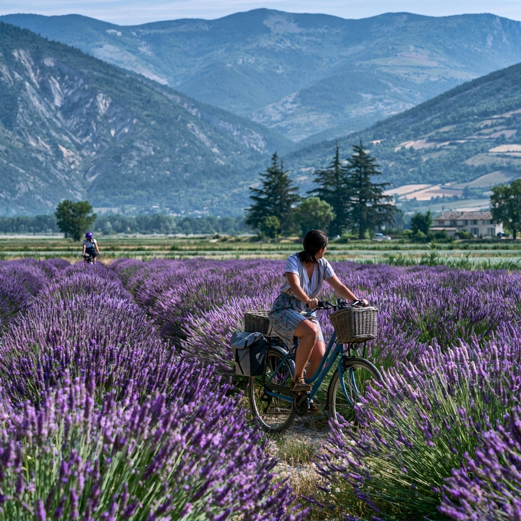Organiser sa balade à vélo au cœur des champs de lavande : conseils pratiques pour un tourisme vert réussi — Le vélo touristique pour explorer les champs de lavande du vaucluse