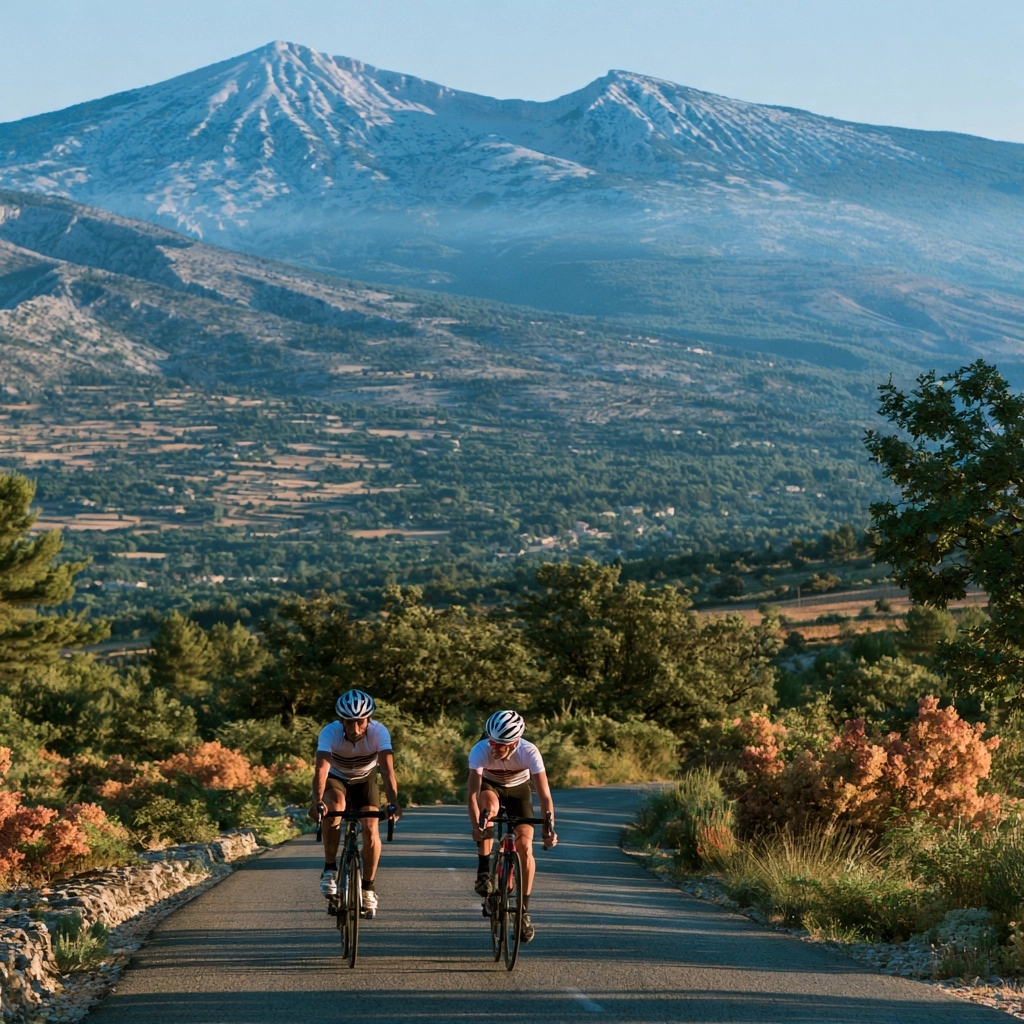 Pauses gourmandes à vélo au pied du Mont Ventoux : itinéraires et circuits cyclables dans le Vaucluse — Les meilleures pauses gourmandes à vélo dans le vaucluse