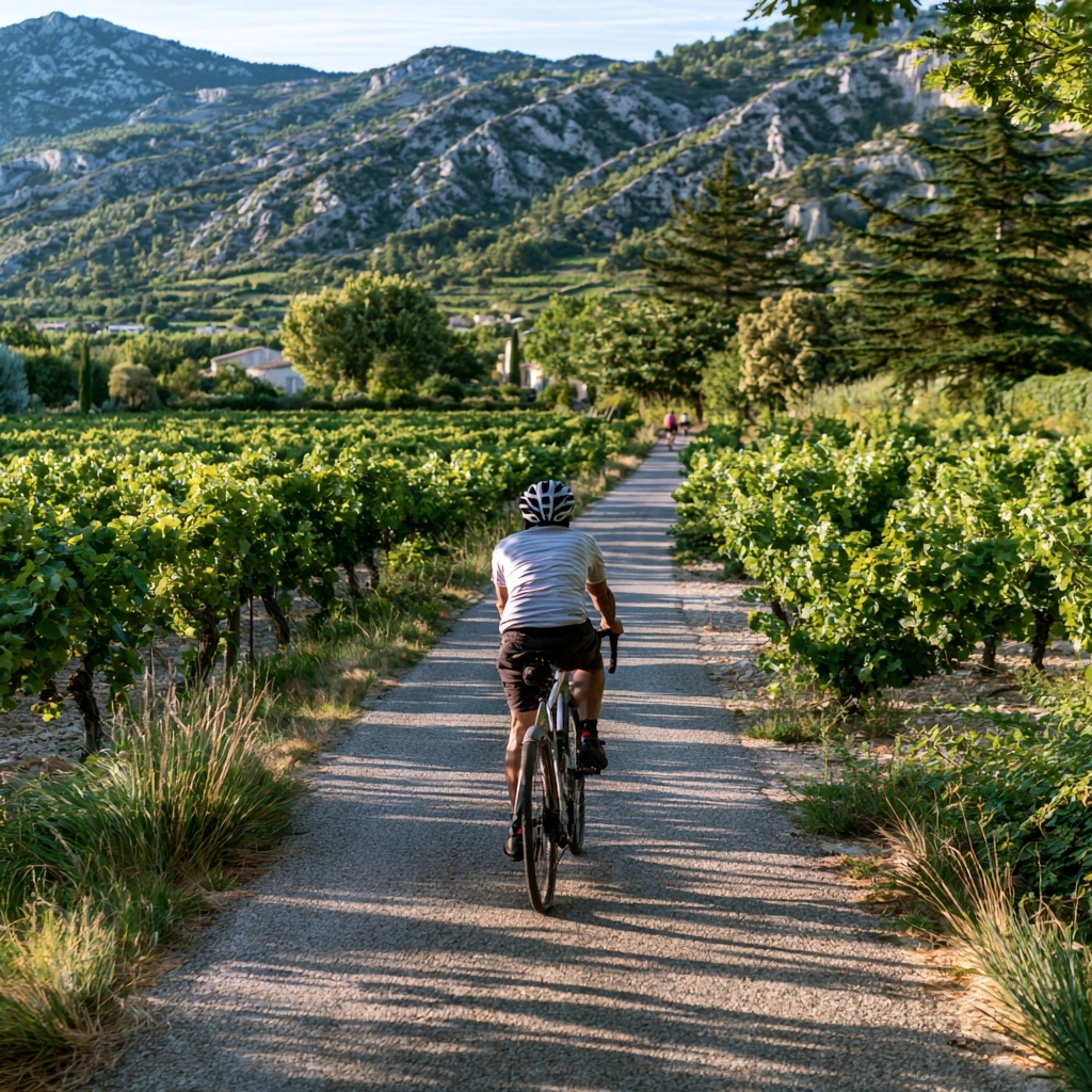 Tourisme viticole durable et initiatives locales le long de la Via Rhôna — Via rhona et vins de la région : une expérience à vélo unique